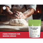 Kate Naturals Psyllium Husk Powder for Fiber and Baking Bread, 8oz | Organic, Gluten Free, Fine Ground, For Digestion, Mixes Easily with Juice & Smoothies