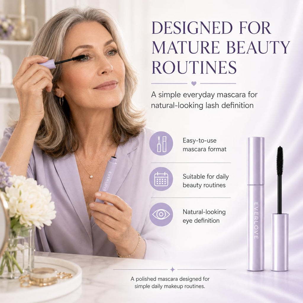 Everlove Mascara，Everlove Mascara for Older Women，Smooth Brush Application