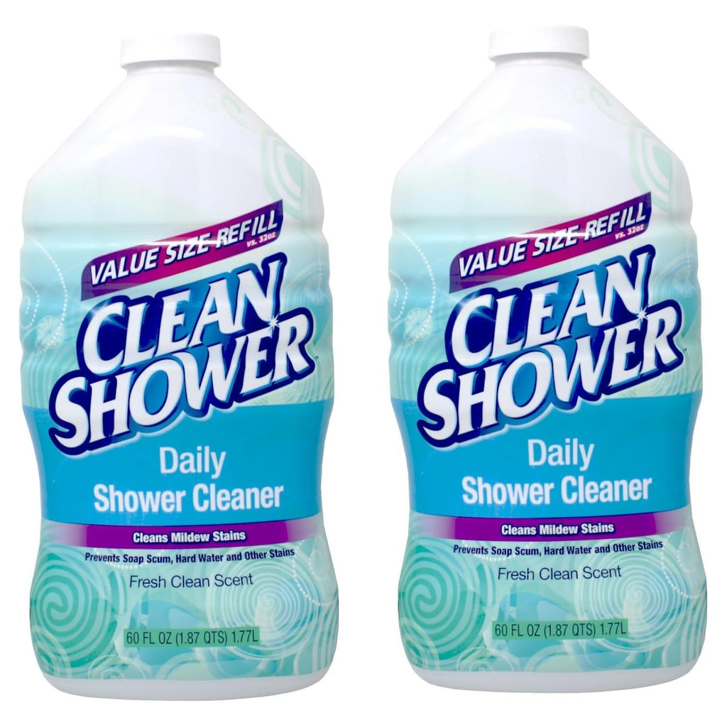 2 Set / Clean+Shower++No+Scent+Basin+Tub+and+Tile+Cleaner++60+oz.+Liquid