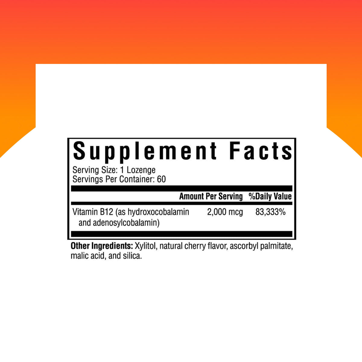 Seeking Health Hydroxo-Adeno B12, 2000 mcg, Methyl-Free, Supports Energy, Focus, methylation, Detox & homocysteine. Vegan, Vegetarian (60 lozenges)