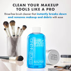 Cinema Secrets Original Blue Vanilla Makeup Brush Cleaner Solution - Professional Cleanser for Makeup Brushes - Quick-Drying, Rinse-Free Formula - Removes Stubborn Waterproof Make Up (16 fl oz)