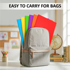 Folders with Pockets, 6 Pack Assorted Colors, 2 Pocket, Colored File Folder