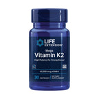 Life Extension Mega Vitamin K2, 45 mg, 30 Capsules | High Potency for Strong Bones, Clinically Studied Dosage, Promotes Healthy Bone Density, Gluten-Free & Non-GMO