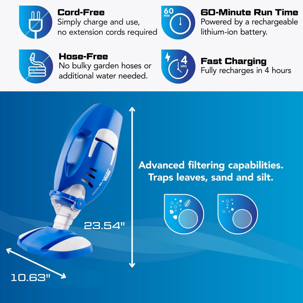 POOL BLASTER 2026 Max Cordless Pool Vacuum for Above & Inground Pools