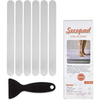 Buy now Anti Slip Shower Stickers 24 PCS Safety Bathtub Strips Adhesive Decals with Premium Scraper for Bath Tub Shower Stairs Ladders Boats Clear 24 at indiglob india