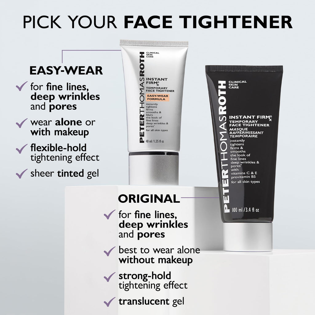 Peter Thomas Roth | Instant FIRMx® Temporary Face Tightener Easy-Wear Formula |For Firming & Smoothing Fine Lines, Deep Wrinkles and Pores