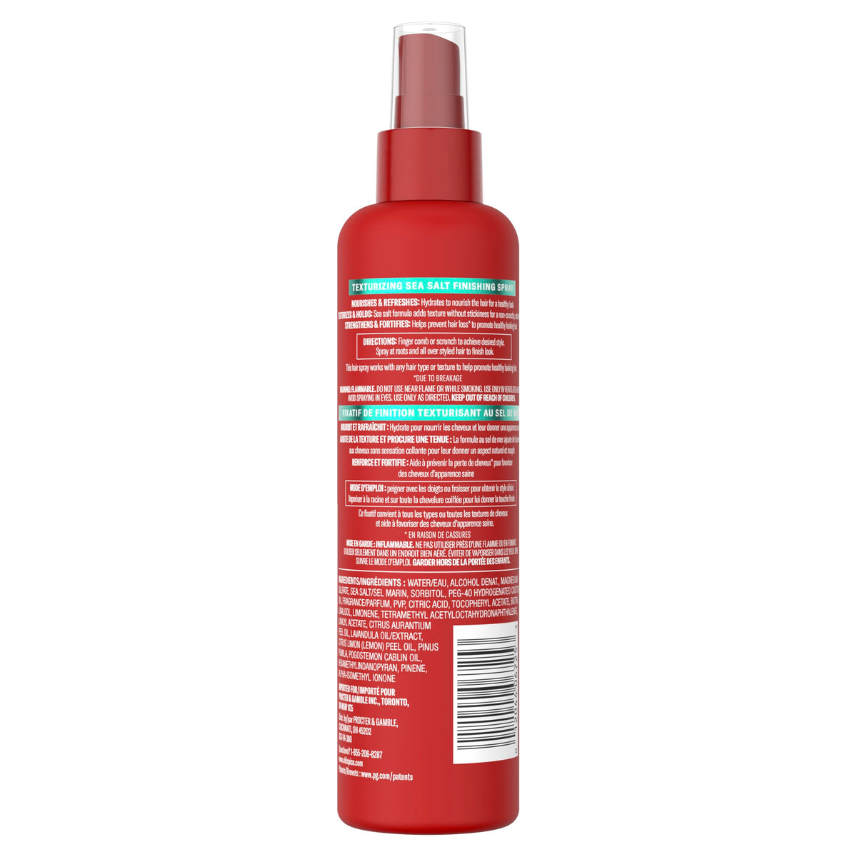 Old Spice Mens Sea Salt Hair Spray, Texturizing Finishing Spray for All Hair Types, Healthy & Strong with Vitamin E & Biotin, Medium Hold, 8.5 fl oz