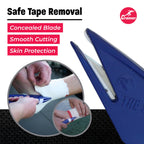 Cramer Training Supplies, Shark Tape Cutter & Remover Liquid for Adhesive Removal, Safe Edge Scissors, Bandage Shears & Solution to Safely Remove Standard Cutter - Material
