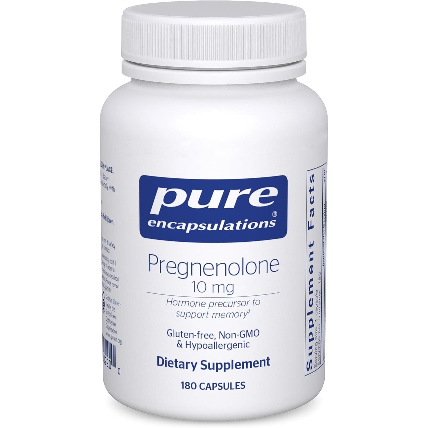 Buy now Pure Encapsulations Pregnenolone 10 mg - Support Memory & Hormone Balance* - Hormone Precursor - Gluten Free & Non-GMO - 180 Capsules at indiglob india