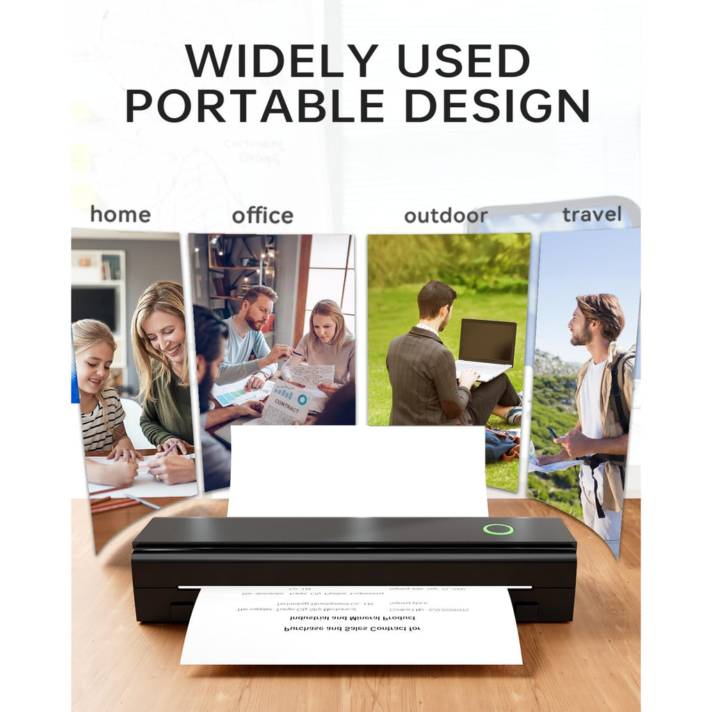 Portable Printers Wireless for Travel, N80 Bluetooth Thermal Printer