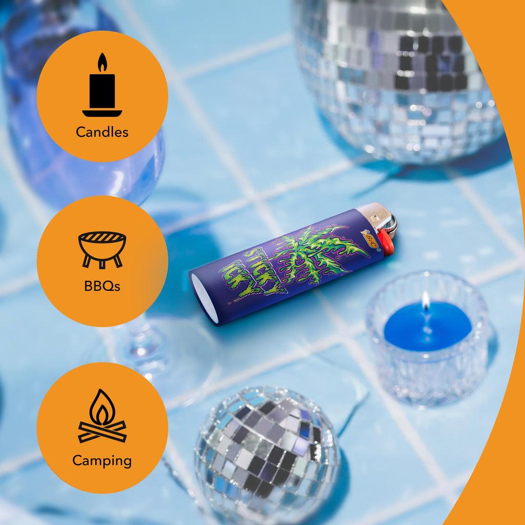 BIC Maxi Pocket Lighters, Safe and Reliable, Best Buds Series, 8-Count