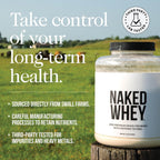 Buy now NAKED Whey 2LB 100% Grass Fed Whey Protein Powder - Only 1 Ingredient, Unflavored Whey Protein, Undenatured, Gluten Free, Soy Free, No GMOs, No Preservatives at indiglob india
