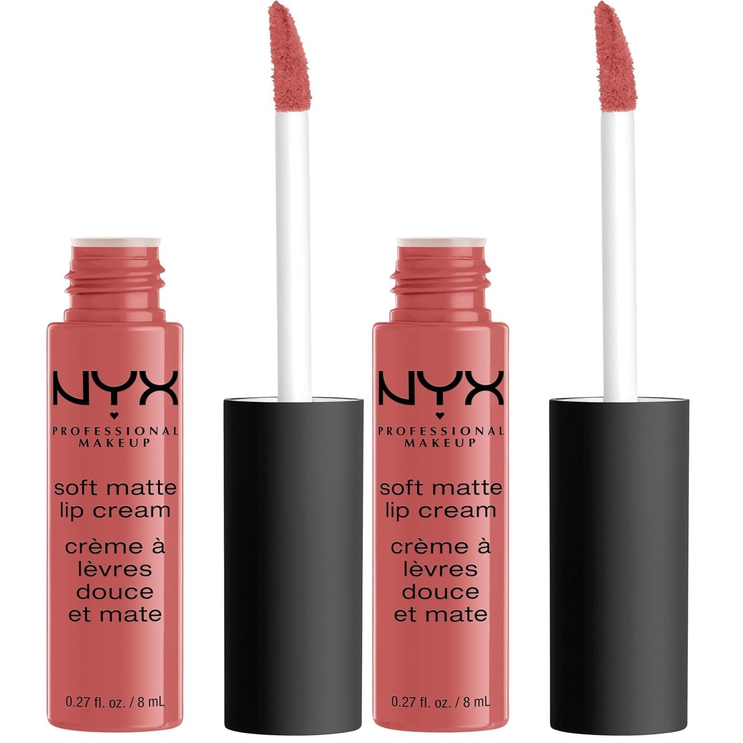 Buy now NYX PROFESSIONAL MAKEUP Soft Matte Lip Cream, Lightweight Liquid Lipstick - Milan (Dark Pink-Brown) Zurich 0.27 Fl Oz (Pack of 2) at indiglob india