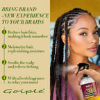 Goiple Loc Moisturizing Spray for Dull, Dry Locs - Daily Passion Fruit Hair and Scalp Moisturizer for Dreadlocks, Microlocks, Braids- Refreshing Moisturizer Loc Spray for Anti-frizz (8.45fl oz)