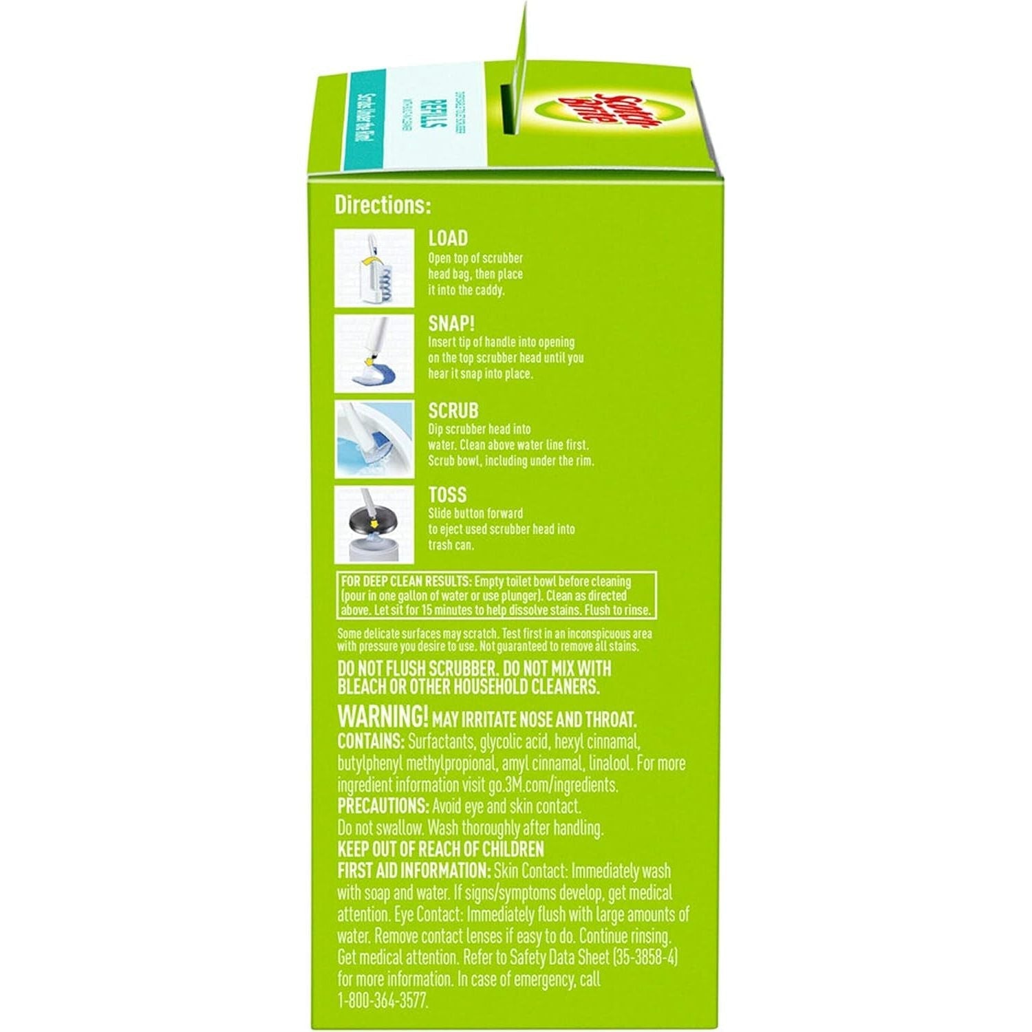 Buy now Scotch-Brite Disposable Toilet Scrubber Refills, Removes Rust & Hard Water Stains, 10 Disposable Refills Blue at indiglob india