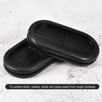 Buy now MECCANIXITY Rubber Grommet Mount Size 60 x 30 mm Oval Double-Sided for Wire Protection Pack of 6 at indiglob india