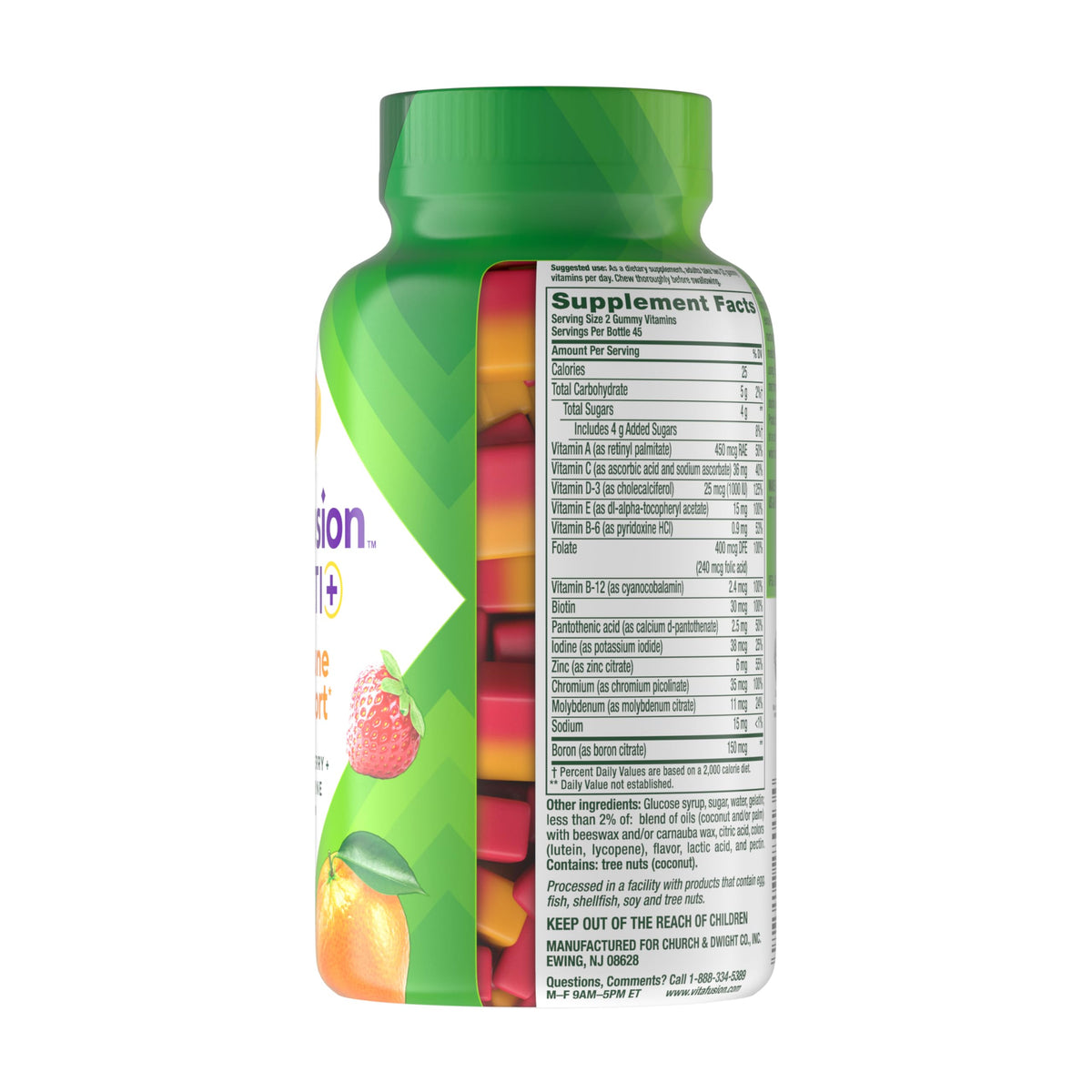 Vitafusion Multivitamin Gummies + Immune Support | 90 Adult Gummy Vitamins