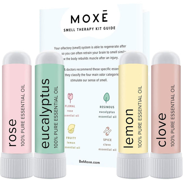 MOXÄ’ Smell Training Kit, Made in USA, 4 Essential Oils, Olfactory Regeneration, Helps Restore Sense of Smell, Natural Therapy for Smell Loss (Phase 1)