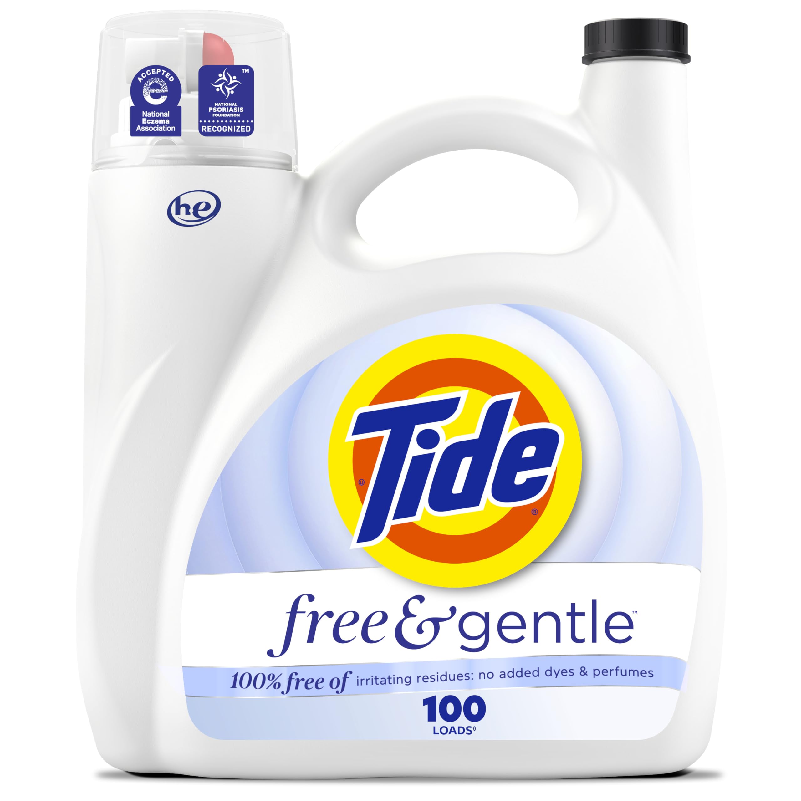 Buy now Tide Free & Gentle Liquid Laundry Detergent, Unscented, 1.47 L (32 Loads) Unscented 132 Fl Oz (Pack of 1) at indiglob india