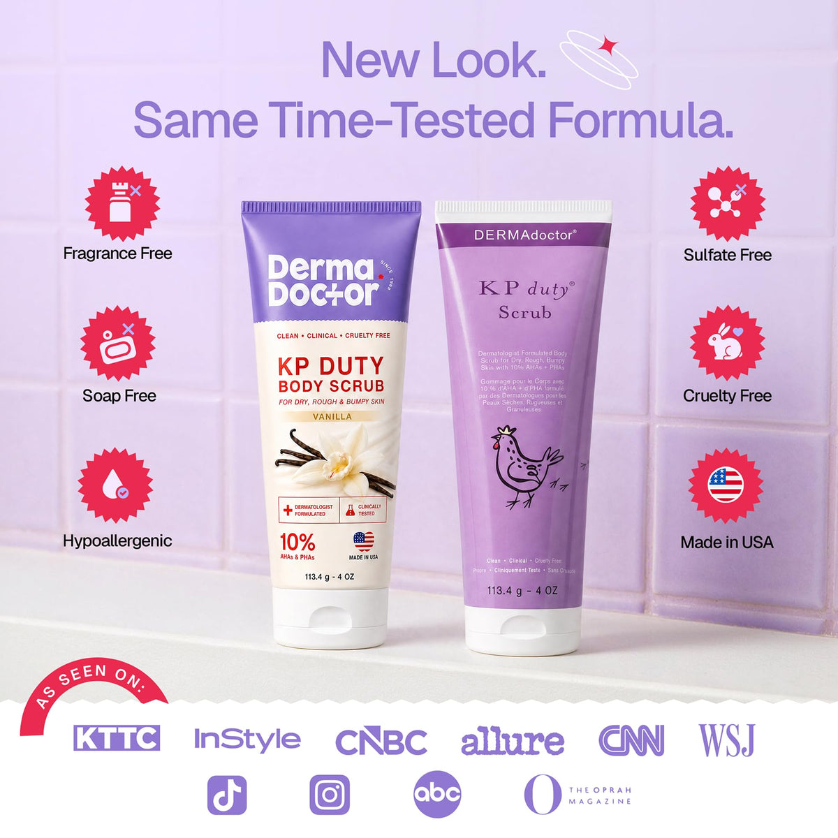 DERMAdoctor KP Bump Eraser Body Scrub, 10% AHAs + PHAs, Rough & Bumpy Skin