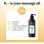 Buy now Tropical Sensual Massage Oil for Couples - Complete Relaxation Full Body Massage Oil for Date Night with Smooth Gliding Coconut and Sweet Almond Oil with Mango Scent - Non GMO Gluten Free and Vegan at indiglob india