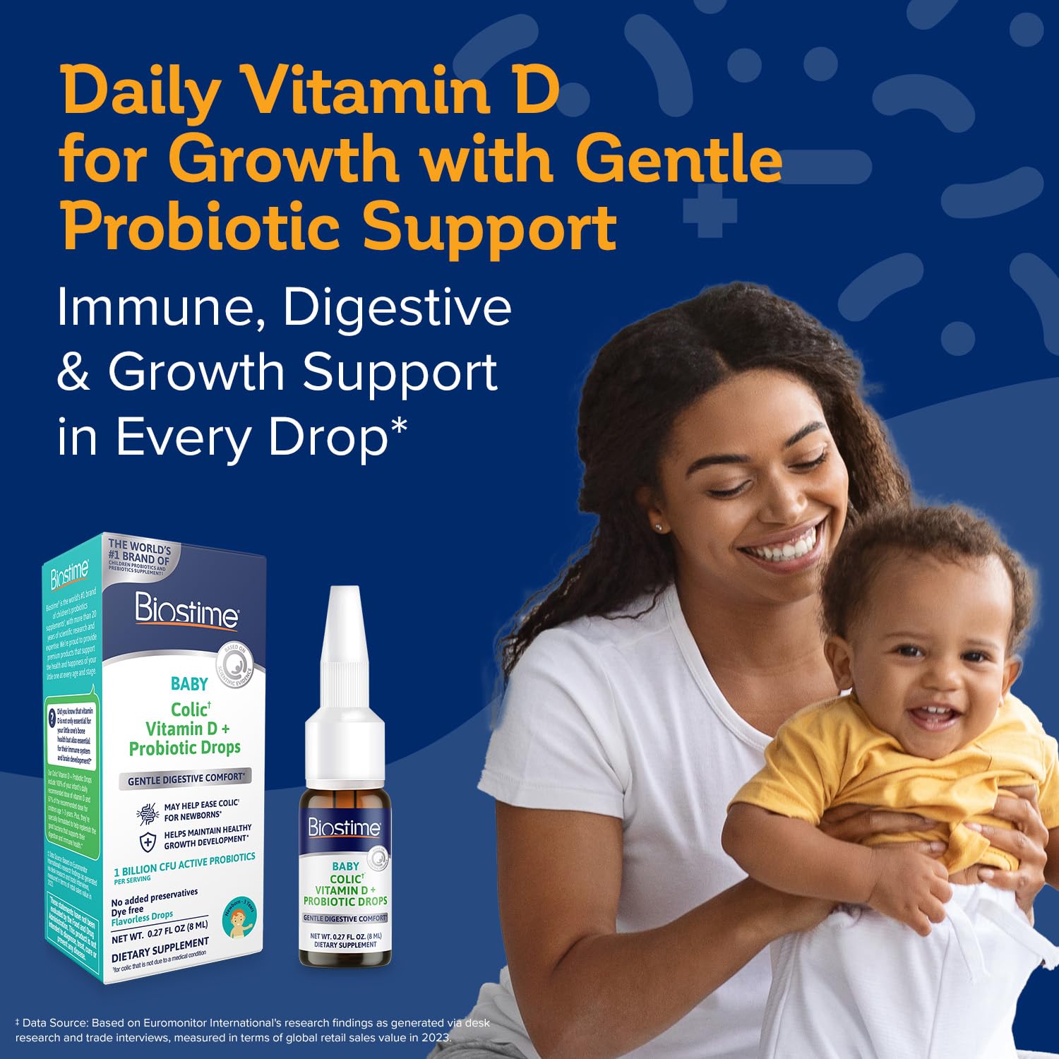 Biostime Infant Baby Toddler Kids Probiotic & Prebiotic with Vitamin D | Baby Probiotic Powder | Kids Immune Support | Constipation Relief for Babies * | Supports Digestion, Gas Relief | 28 Packets