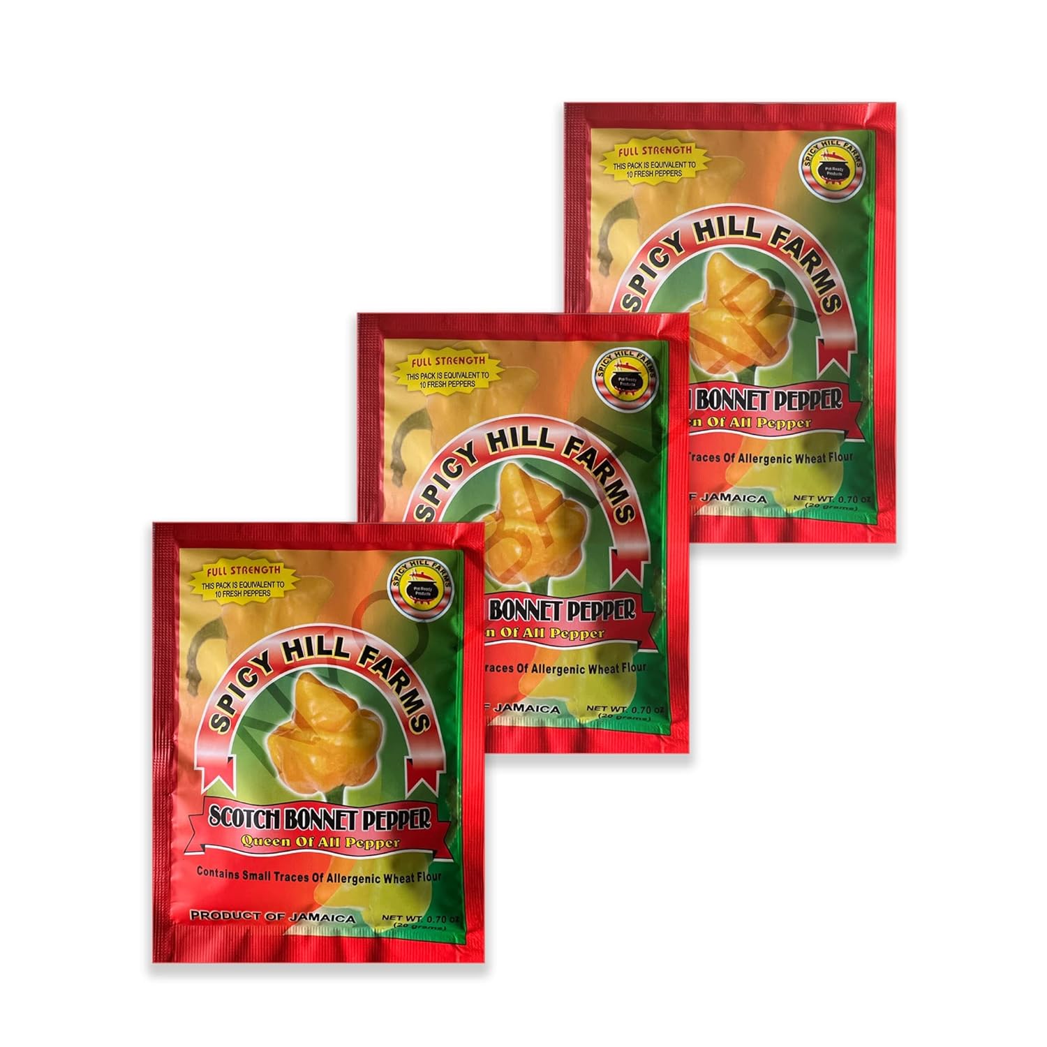 Buy now Spicy Hill Farms Dried Scotch Bonnet Pepper (Pack of 3) Default at indiglob india