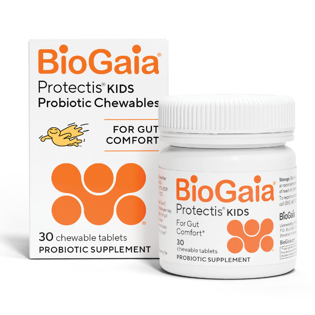 BioGaia Kids Probiotic | Ease Occasional Tummy Discomfort & Constipation | Pediatrician-recommended | Ease Occasional Tummy Discomfort, Gas & Bloating | Promote Regularity | Ages 3+| 30ct