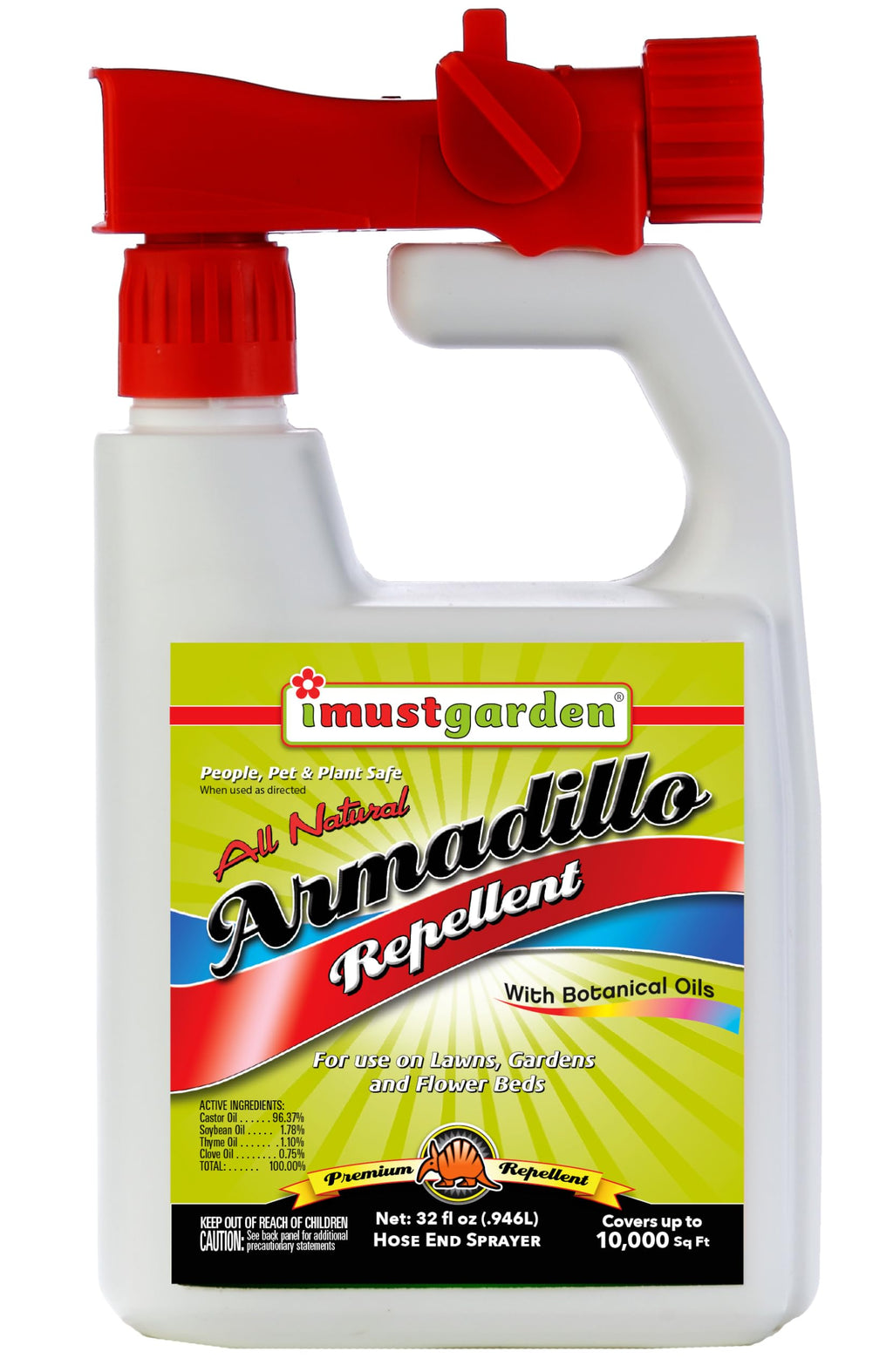 I Must Garden Armadillo Repellent - 32oz Hose End Concentrate