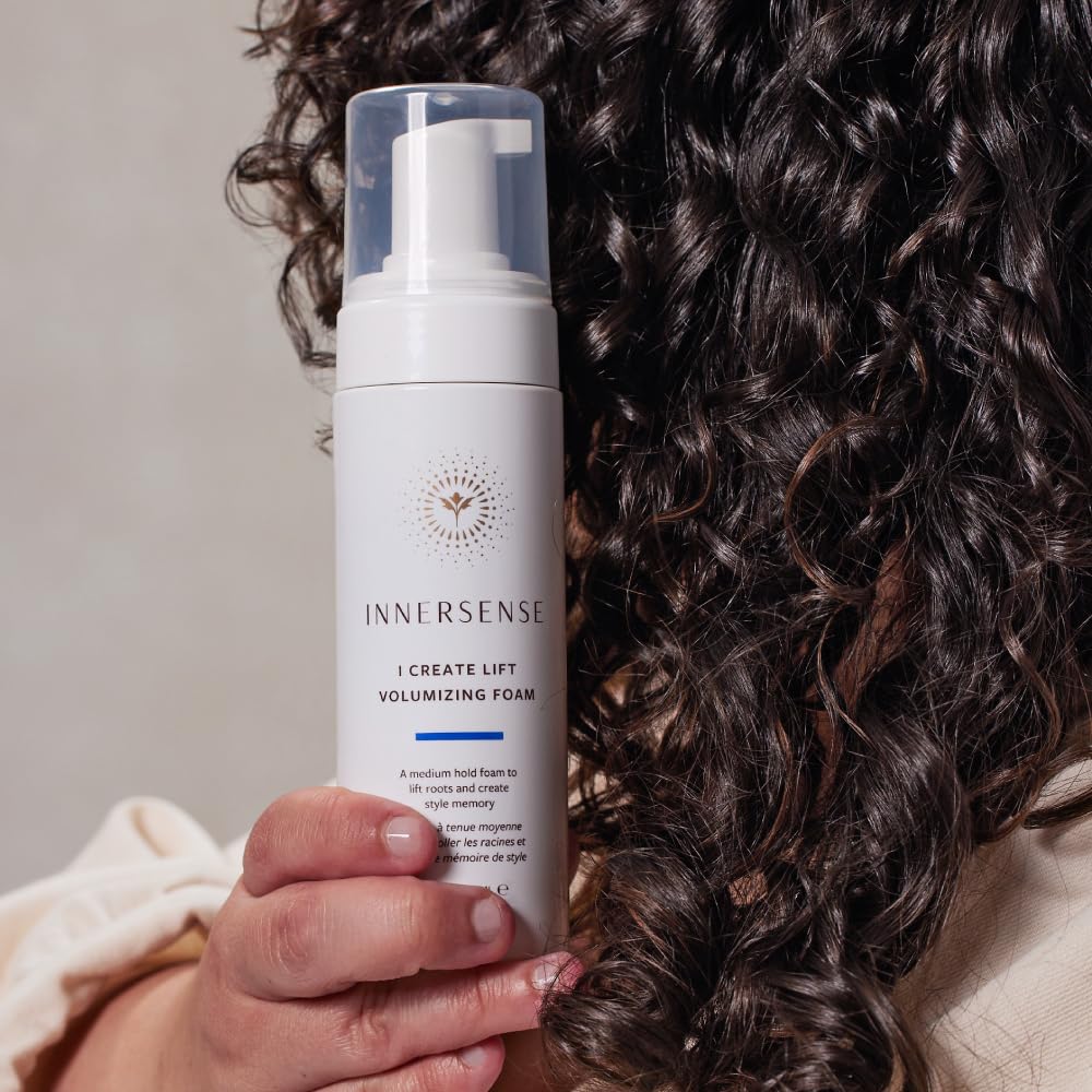 INNERSENSE Organic Beauty - I Create Lift Volumizing Foam (6oz) | Volumizing Foam for Root Lift, Body + Fullness | Weightless Texture, No Buildup | Non-Toxic, Cruelty-Free, Clean Styling