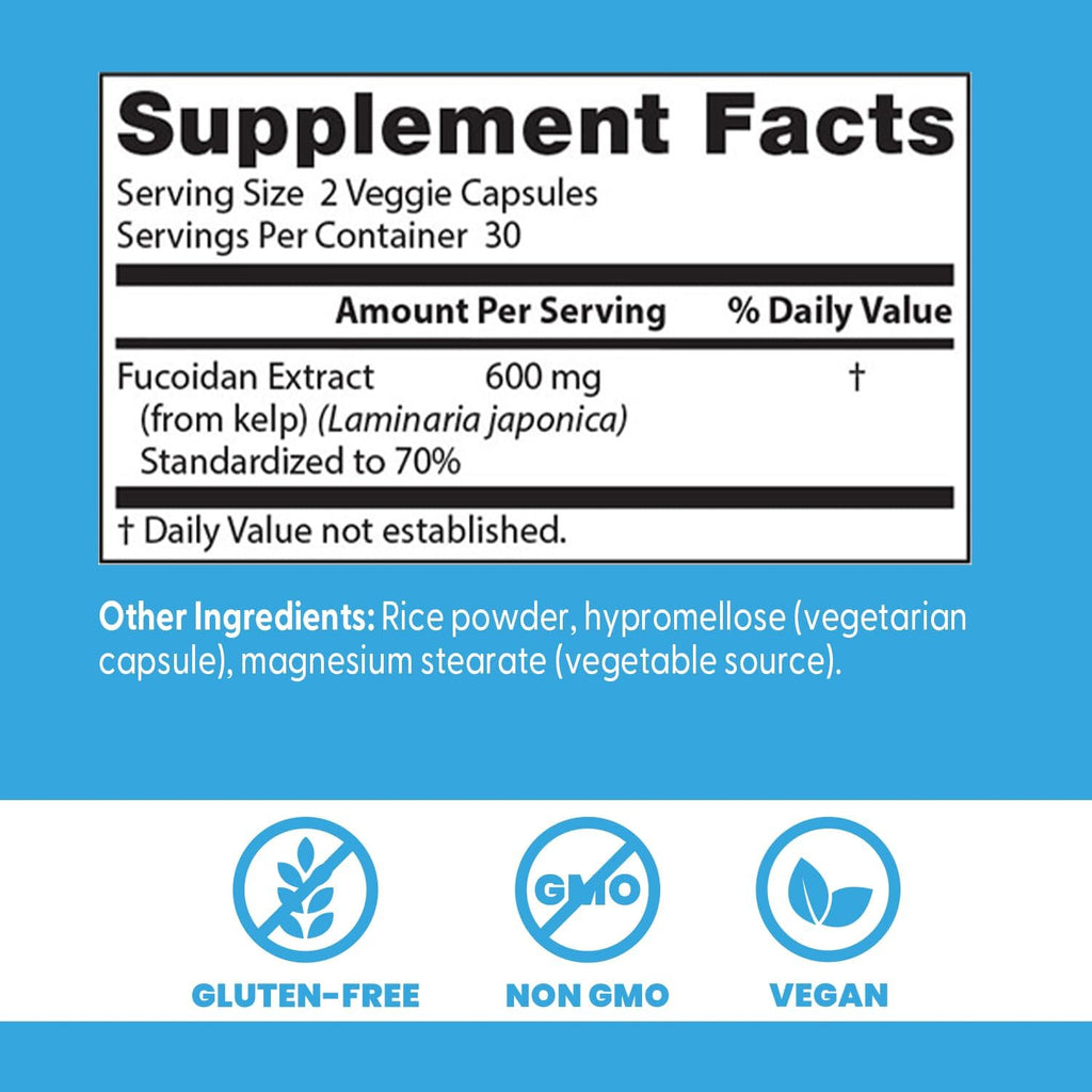 Buy now Doctor's Best Fucoidan 70%, Non-GMO, Vegan, Gluten Free, 60 Count at indiglob india