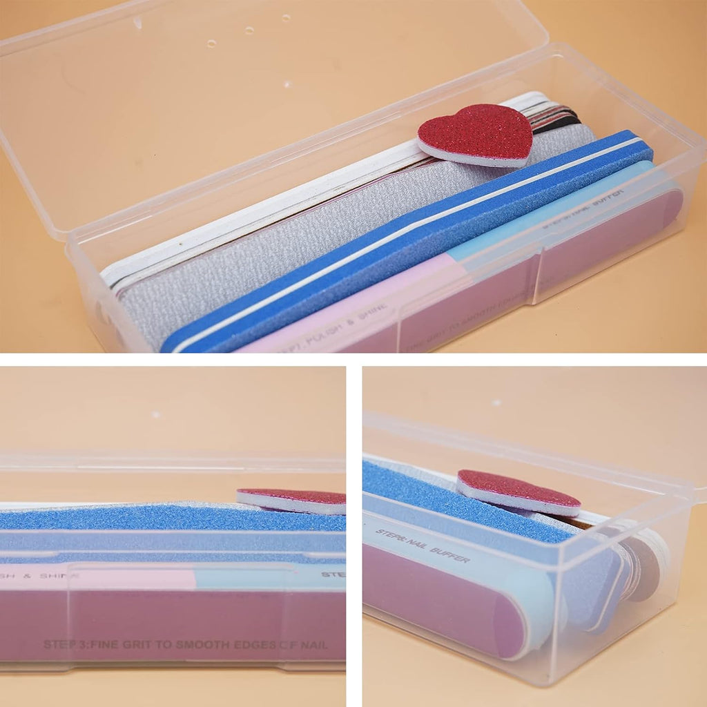 Buy now Clear Manicure Tool Box, Personal Nail Box Storage Case for Organizing, Plastic Nail Tool Box for Manicure Pedicure Kit (4pcs) at indiglob india