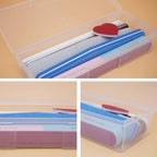 Buy now Clear Manicure Tool Box, Personal Nail Box Storage Case for Organizing, Plastic Nail Tool Box for Manicure Pedicure Kit (4pcs) at indiglob india