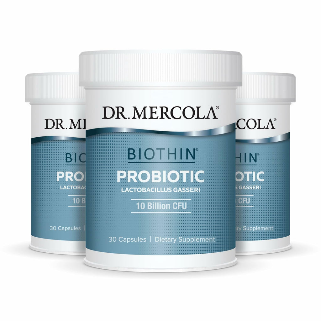 Dr. Mercola Biothin Probiotic, 90 Delayed-Release Capsules (90 Servings) | Lactobacillus Gasseri BNR17, 10 Billion CFU, Supports Digestive Health and Healthy Metabolism, Acid and Bile Tolerant