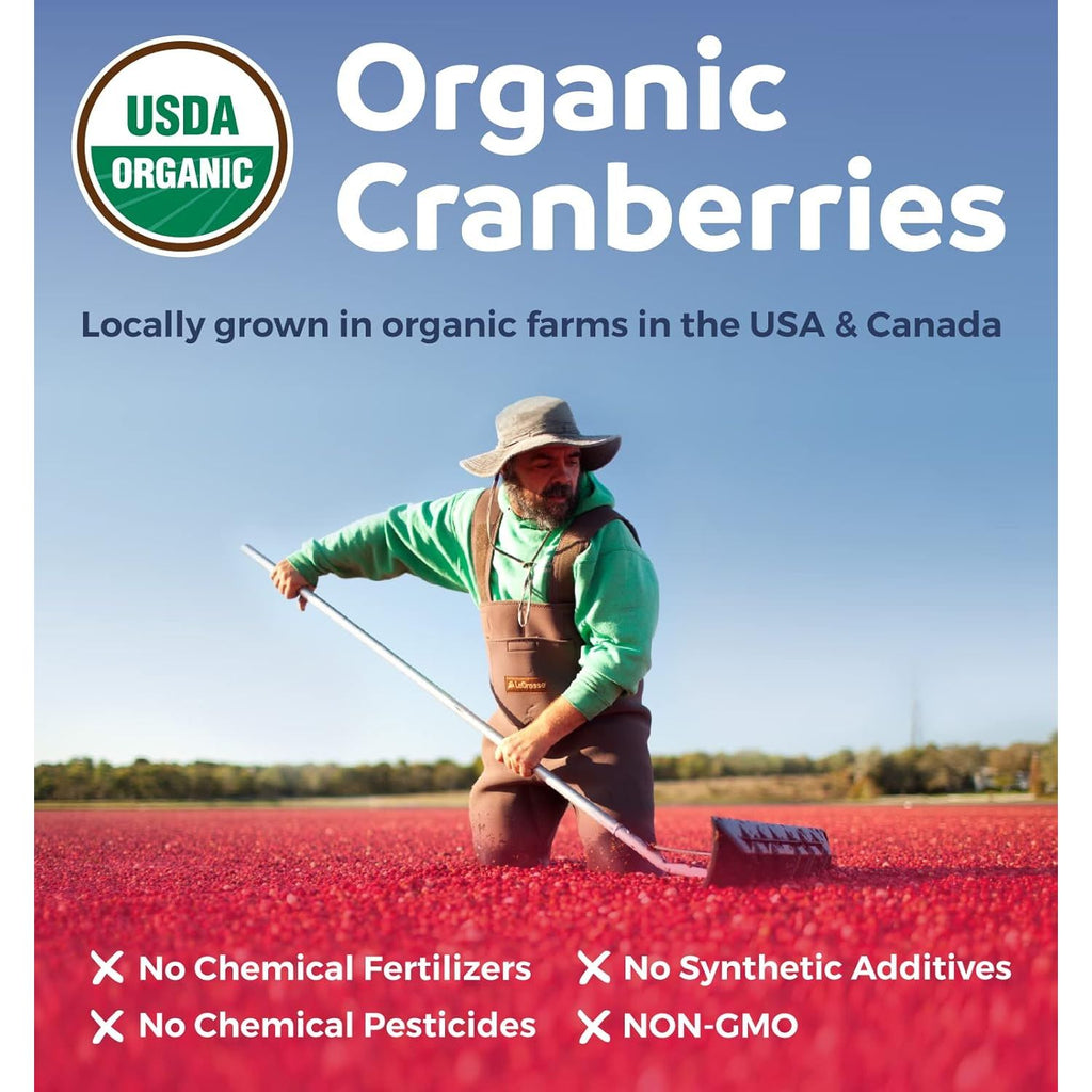 Buy now Organic Cranberry Pills - 50:1 Concentrate Equals 25,000mg of Fresh Cranberries (Vegan) for Urinary Tract Health & Kidney Cleanse - Cranberry Pills for Women - UTI Support Supplement - 60 Capsules at indiglob india