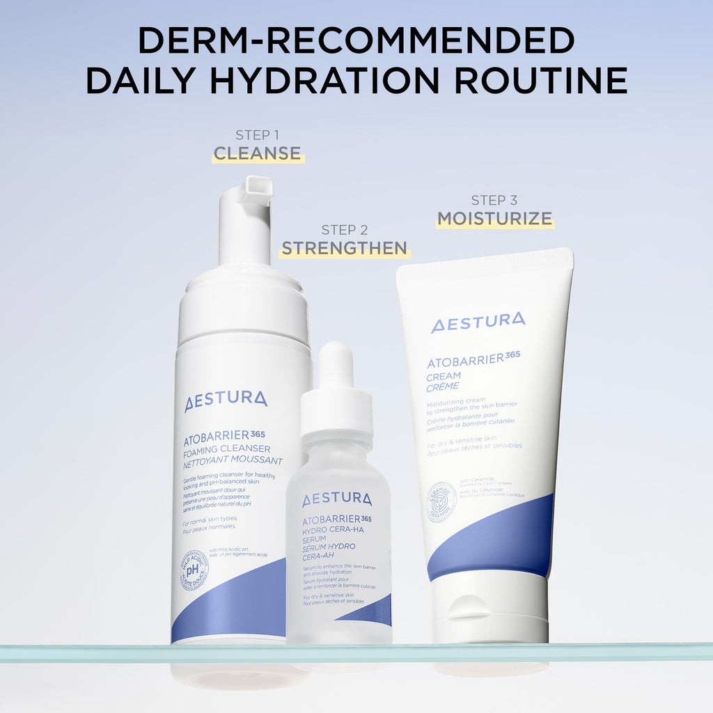 AESTURA ATOBARRIER365 Cream with Ceramides, Korean Face Moisturizer for Barrier Repair | 120H lasting Hydration, Ceramide Capsules, Dry & Sensitive Skin, Non-comedogenic, 80 mL / 2.70 fl.oz.