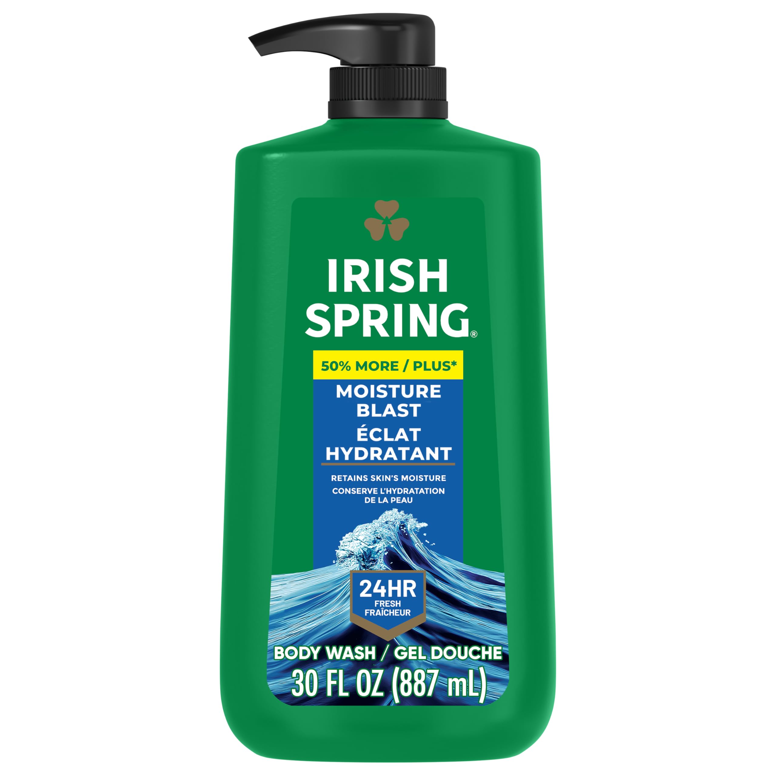 Buy now Irish Spring 5 in 1 Moisturizing Body Wash for Men, Shampoo, Conditioner, Body and Face Wash, and 24 Hour Deodorizer, Paraben-Free, Fresh Eucalyptus & Bergamot Scent, 20 fl oz at indiglob india