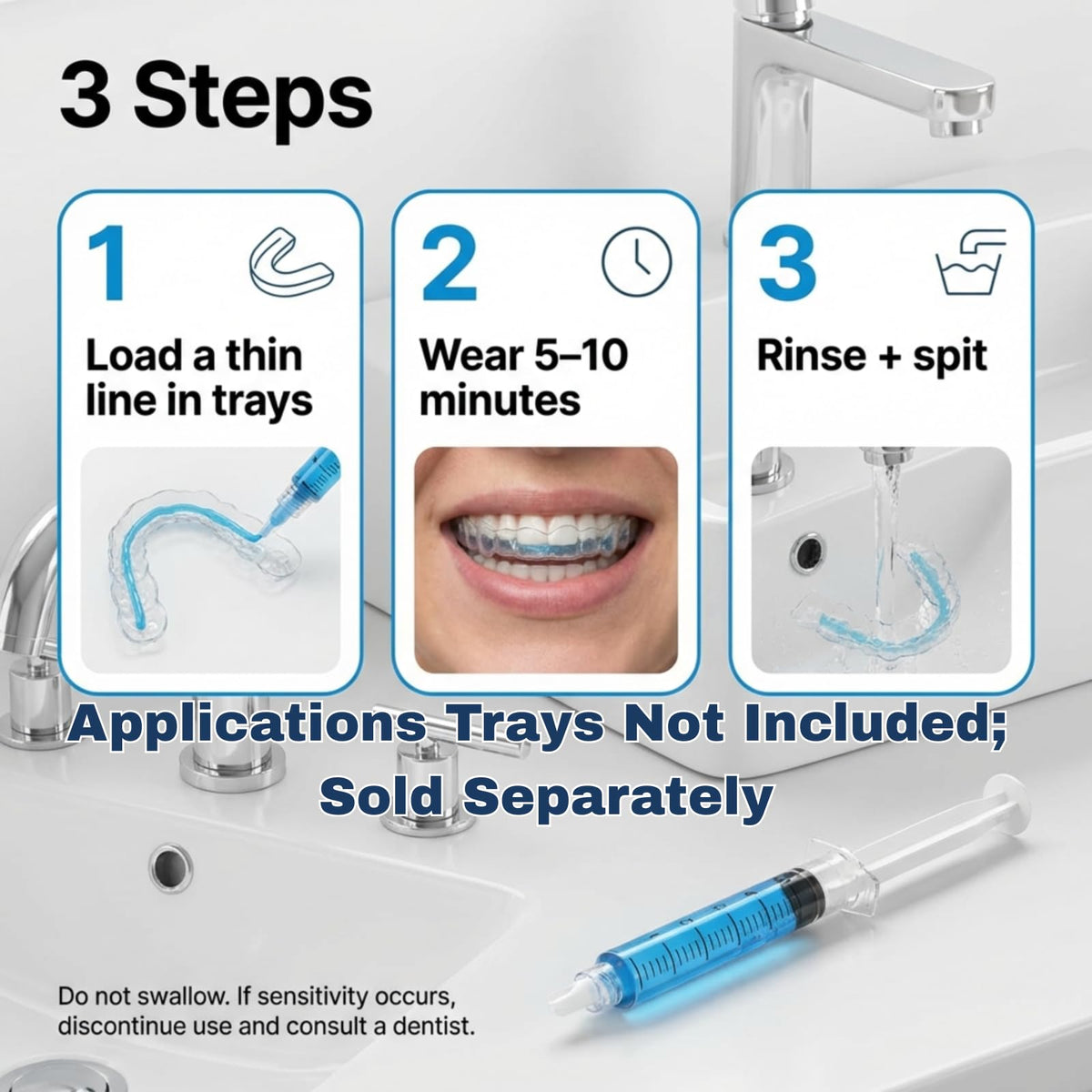Remineralization Gel - 5 Syringes of Gel. Remineralizing and Reduces Teeth Sensitivity After Teeth Whitening Treatment