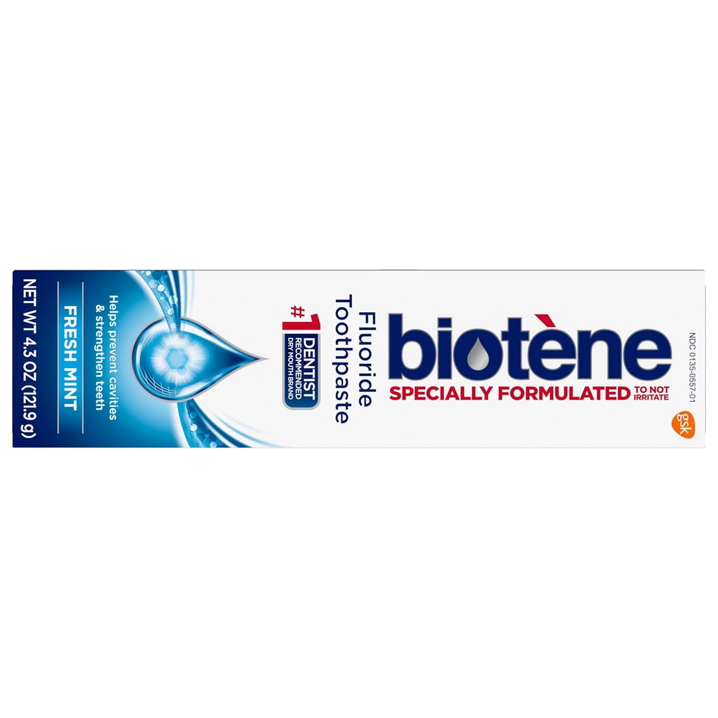 Buy now biotÃ¨ne Fluoride Toothpaste for Dry Mouth Symptoms, Bad Breath Treatment and Cavity Prevention, Fresh Mint - 4.3 oz at indiglob india