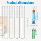 12 Pcs Multifunctional Cleaning Brush, 3-in-1 Lid Cleaning Brush Set