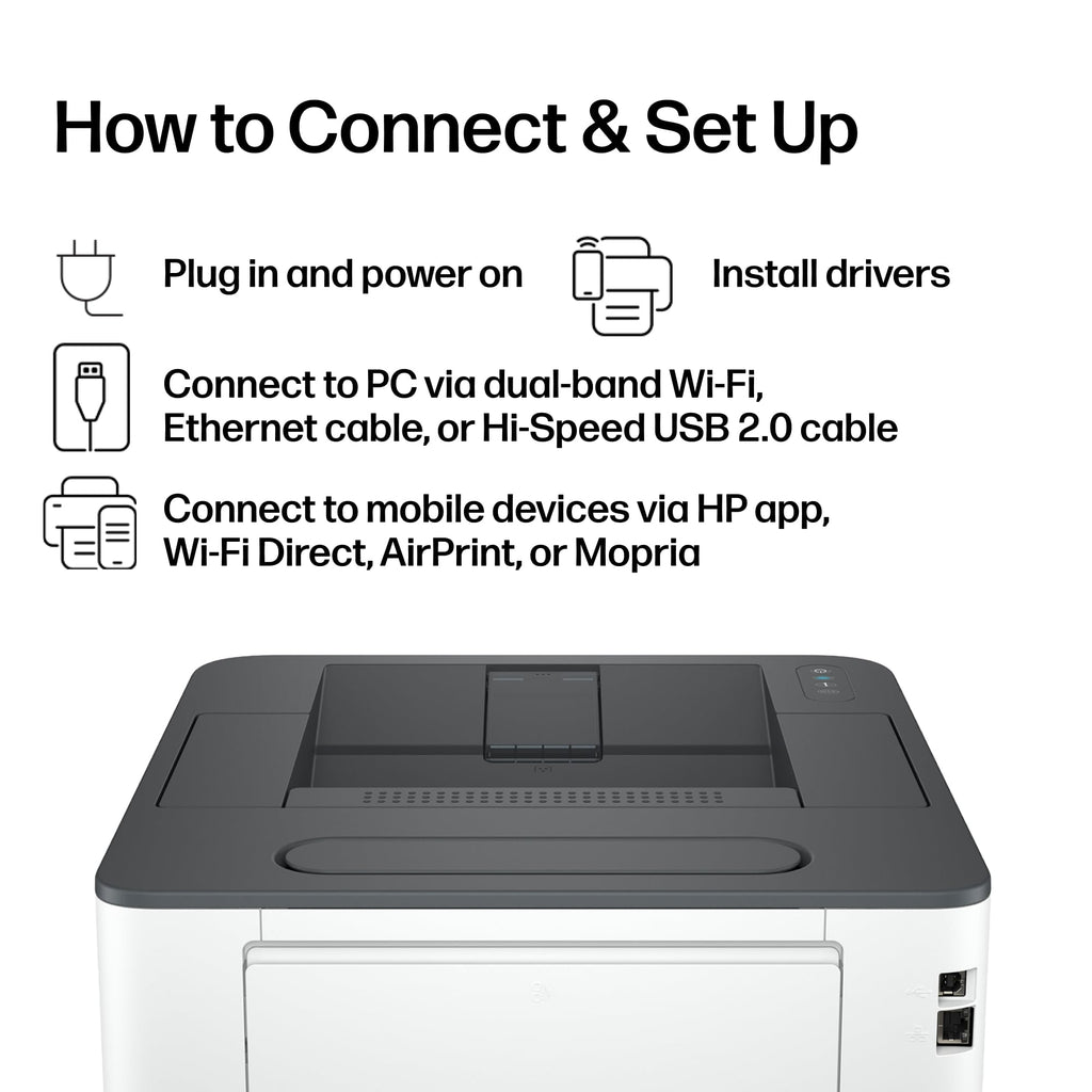 HP Laserjet Pro 3001dw Wireless Black & White Printer, Best-for-Office (3G65OF)