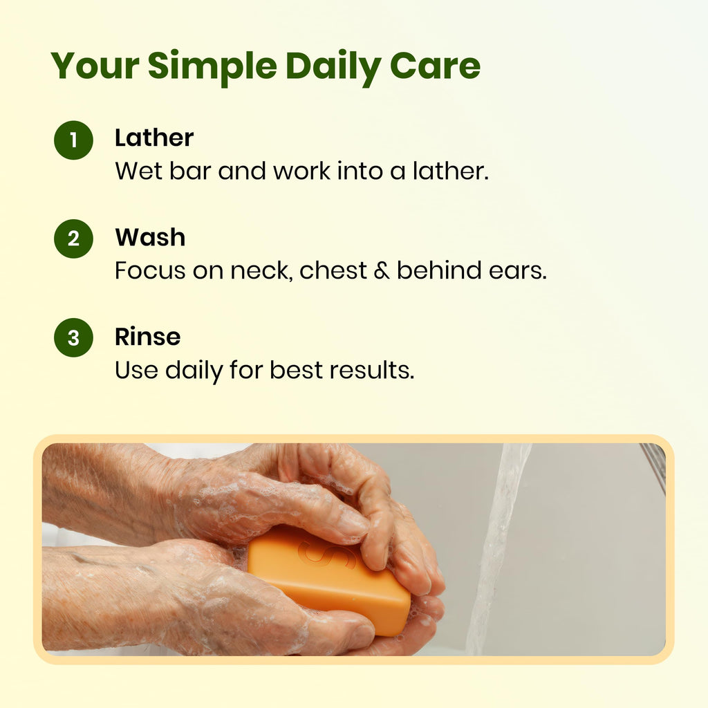 Japanese Persimmon Soap | Body Odor Bar - Old People Smell Cleanser, 2 Pack | Japanese persimmon soap cleans old people smell and body odor; gentle bar with mesh saver bag for fresh sensitive skin daily