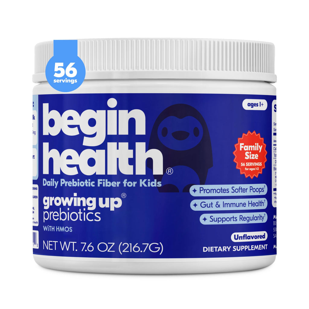 Begin Health Beginbaby® Prebiotics and Probiotics for Infants 0-12 Months | Baby Formula Prebiotic + Probiotic Powder with 2'-FL HMO's & B. Infantis for Optimal Digestion | 28-Packs - Unflavored
