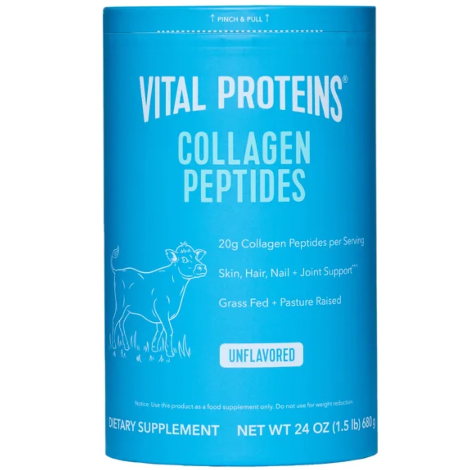 Vital Proteins Collagen Peptides Unflavored Dietary Supplement (Net Wt 24 Oz),