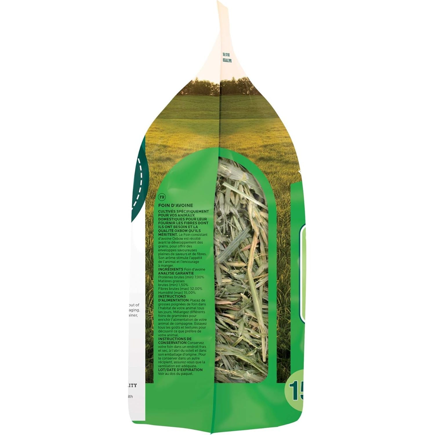 Buy now Oxbow Oat Hay, Rabbit & Guinea Pig Hay, High Fiber for Digestive Health, Grown in the USA, Veterinarian Recommended Small Pet Supplies, for Rabbits, Guinea Pigs, & Chinchillas, 15 oz. at indiglob india