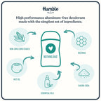 Humble Brands Patchouli Copal Frankincense Deodorant, 2.5 OZ