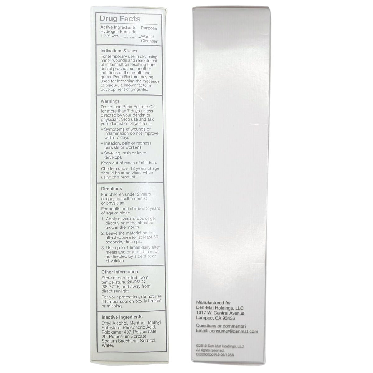 Perio Gel, Periodontal Treatment & Teeth Whitening Gel, Mint, 3 oz, 1 Ct