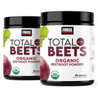 Force Factor Total Beets Organic Beet Root Powder Superfood, Non-GMO | Boost Daily Nutrition, USDA Organic, Vegan, Gluten-Free, and Beet Supplement, Unflavored, 90 Servings