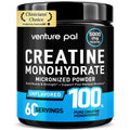 Venture Pal 100% Pure Micronized Creatine Monohydrate Powder 5g Per Serving | Vegan, Keto, GMO-Free & Gluten Free, Creatina Monohidratada en Polvo for Women & Men, Unflavored