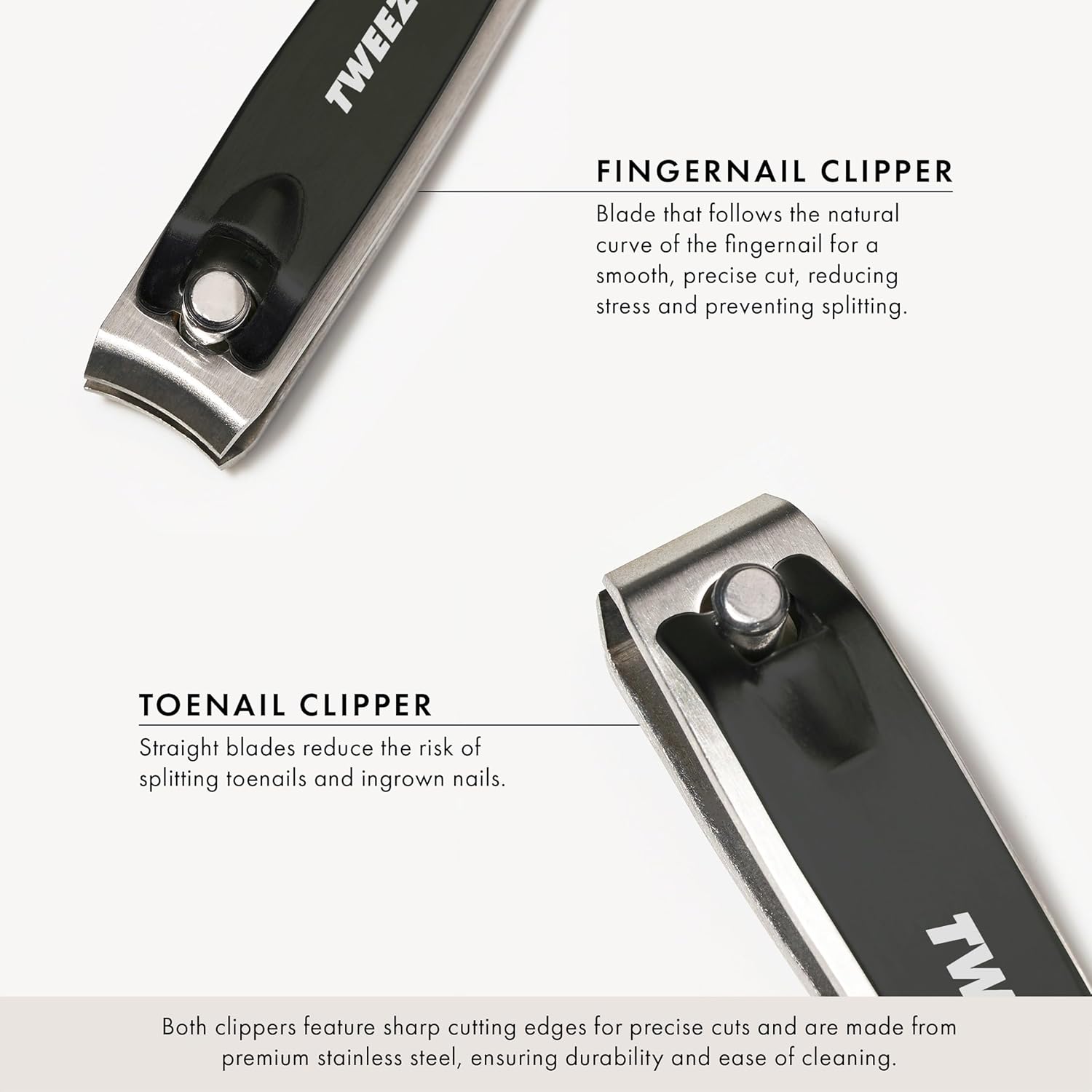 Buy now Tweezerman Stainless Steel Combo Set with Fingernail and Toenail Clippers at indiglob india